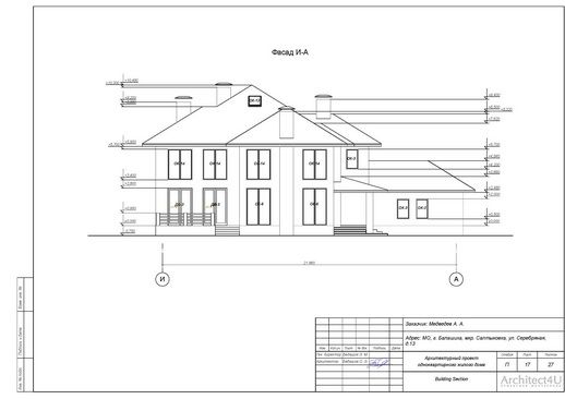 чертеж фасада 4
